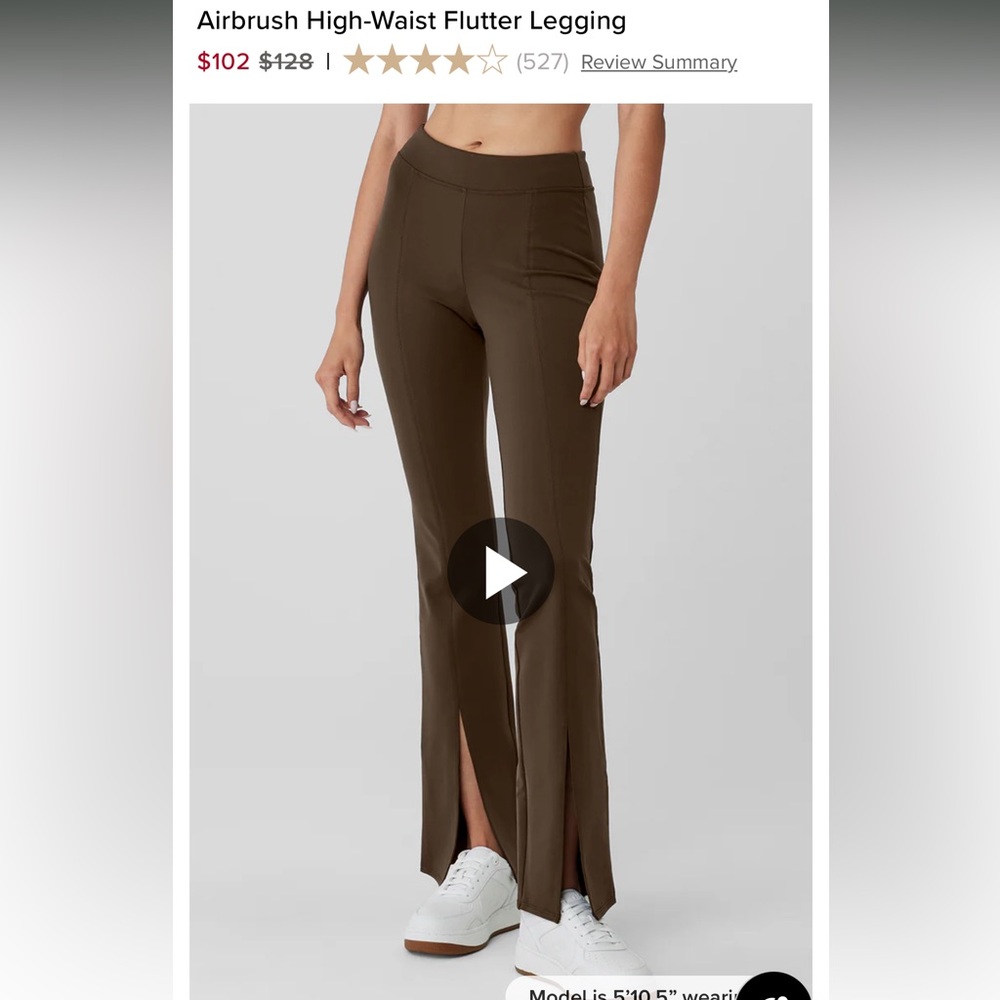 ALO Yoga Brown Flare Pants